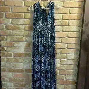 Elie Tahari | Dresses | Elie Tahari Embroidered White And Black Cotton Tiered  Maxi Dress Sz 8 | Poshmark